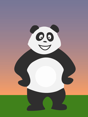 Panda le soir